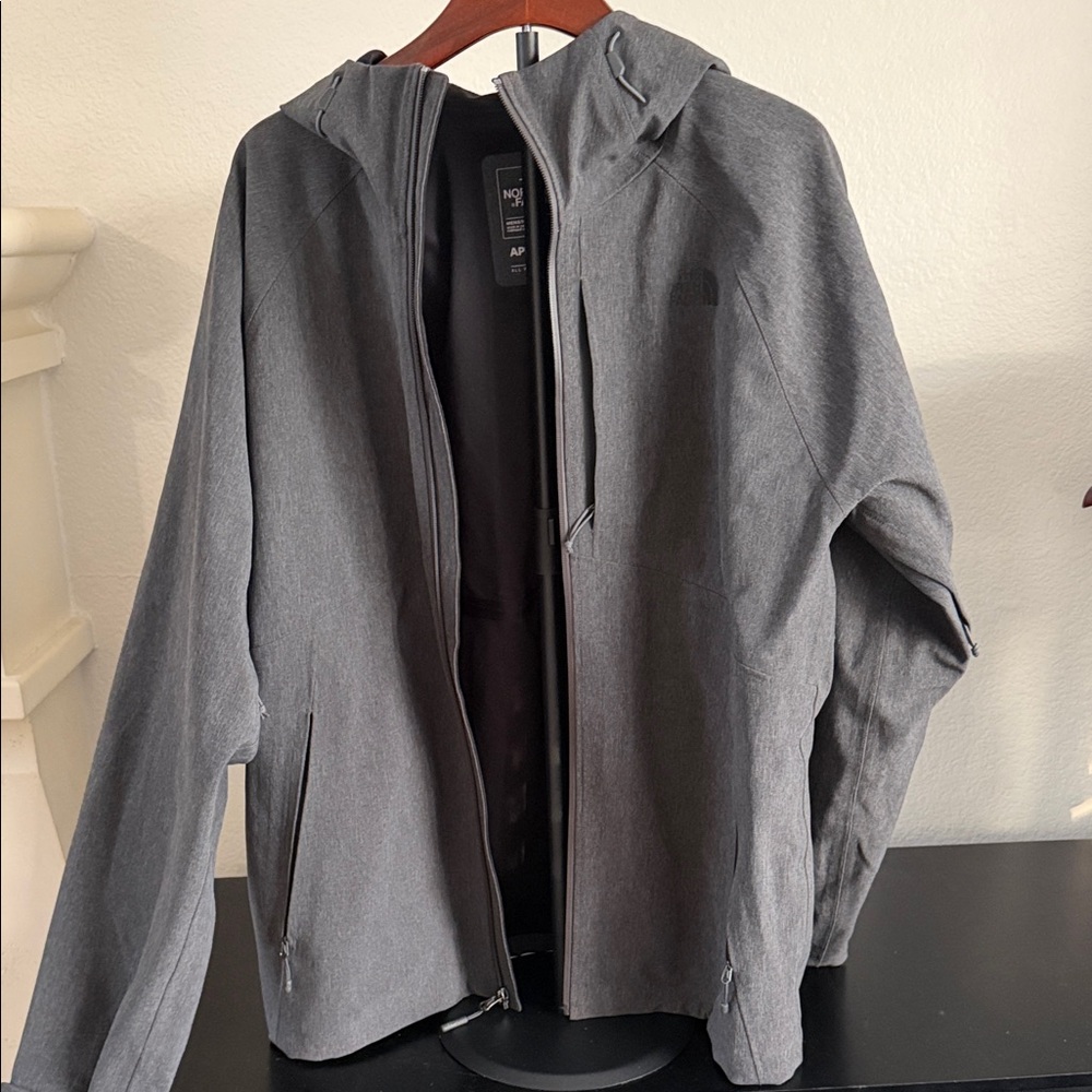 North Face Gore-Tex Apex Flex Men's Charcoal Hooded Waterproof Jacket -